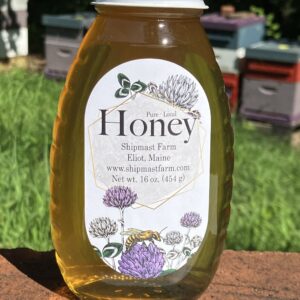 1 lb honey glass jar